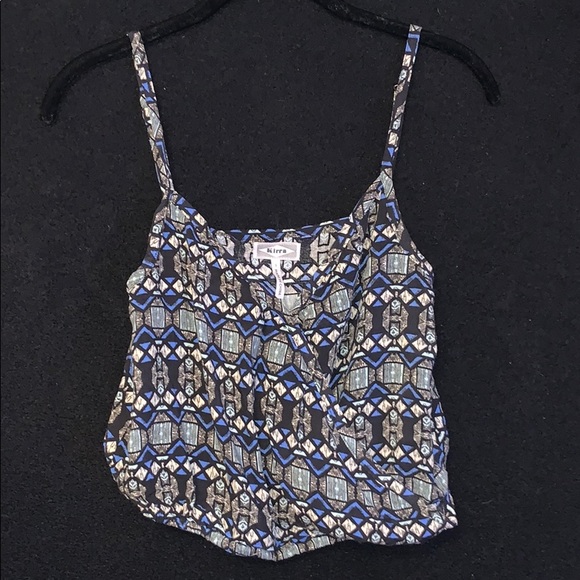 Kirra Print Tank Crop Top - Picture 1 of 4